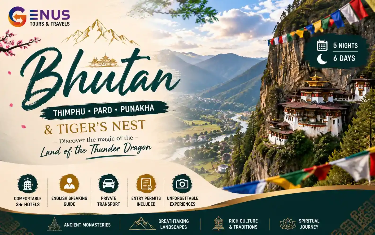 Bhutan - Thimphu,Paro, Punakha, Tiger’s Nest — Best Bhutan Vacation Package