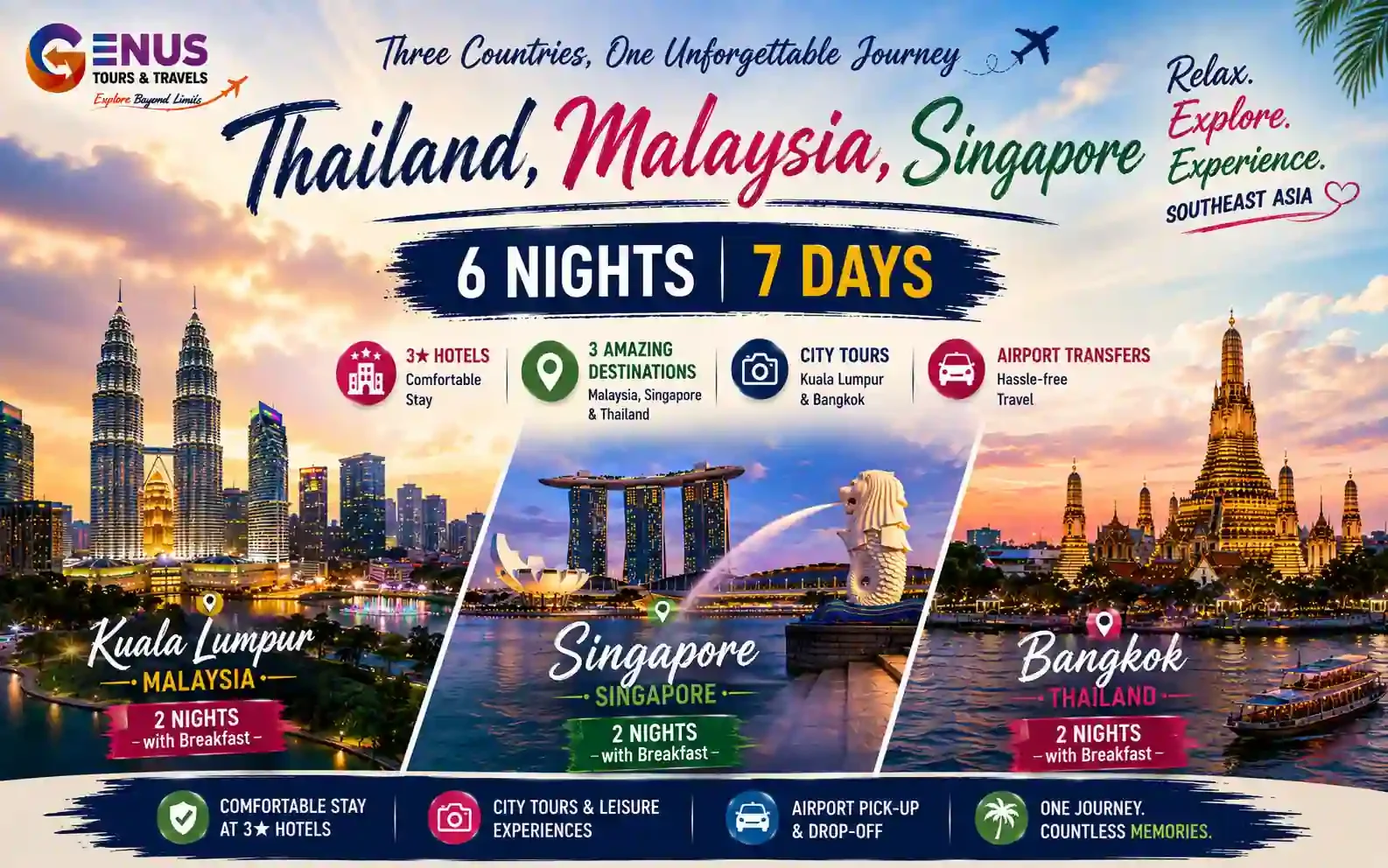 Thailand, Malaysia, Singapore — Best Thailand, Singapure, Malaysia Vacation Package