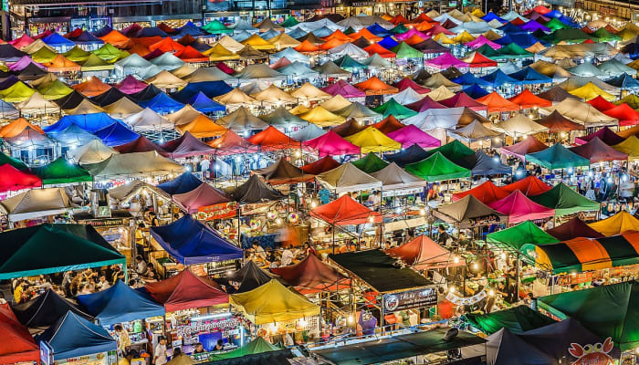 Fly to Bangkok, Thailand