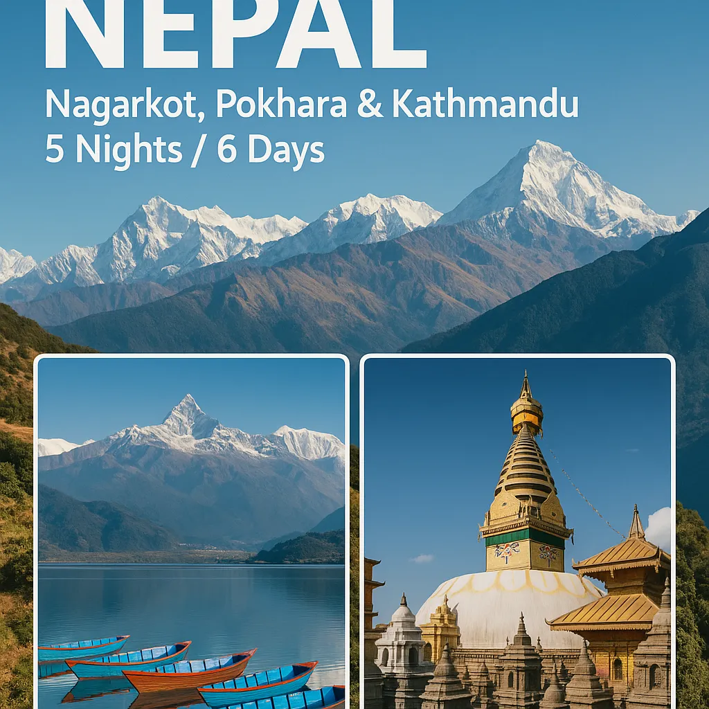 Nepal Tour (Nagarkot, Pokhara & Kathmandu | 5 Nights / 6 Days)