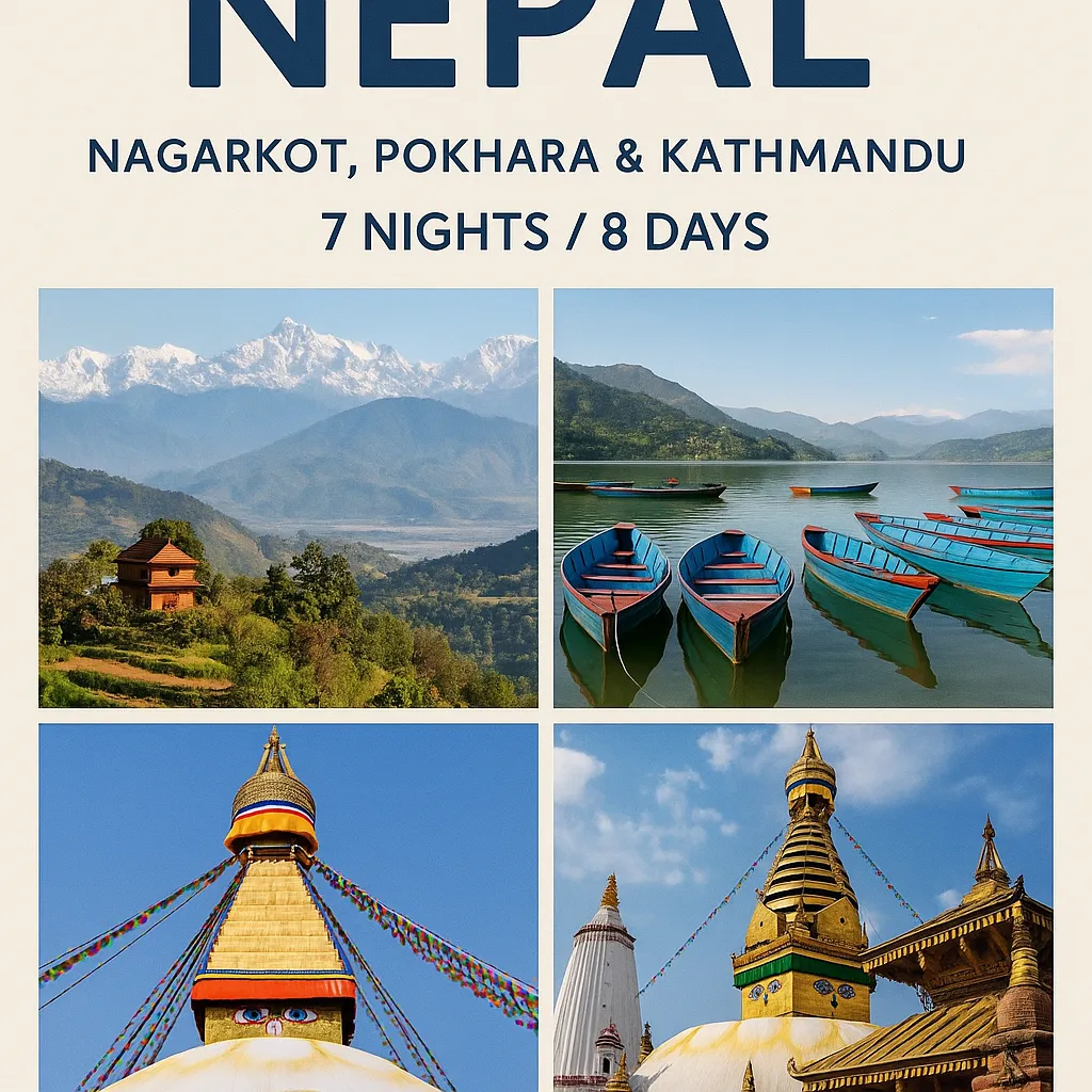Nepal Tour (Nagarkot, Pokhara & Kathmandu | 7 Nights / 8 Days)