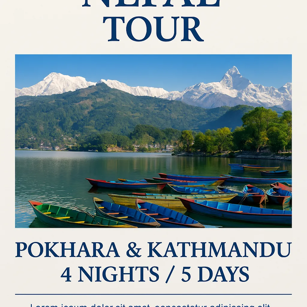 Nepal Tour (Pokhara & Kathmandu | 4 Nights / 5 Days)