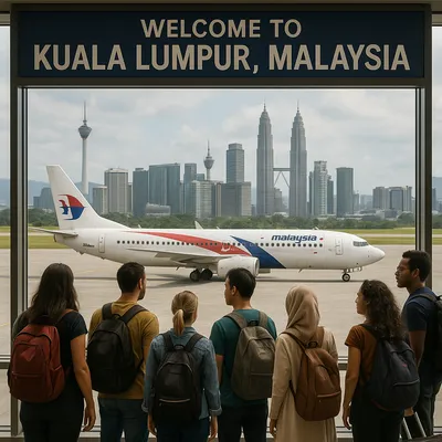 Arrival in Kuala Lumpur, Malaysia