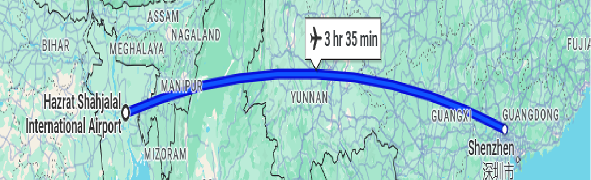 Departure from Dhaka